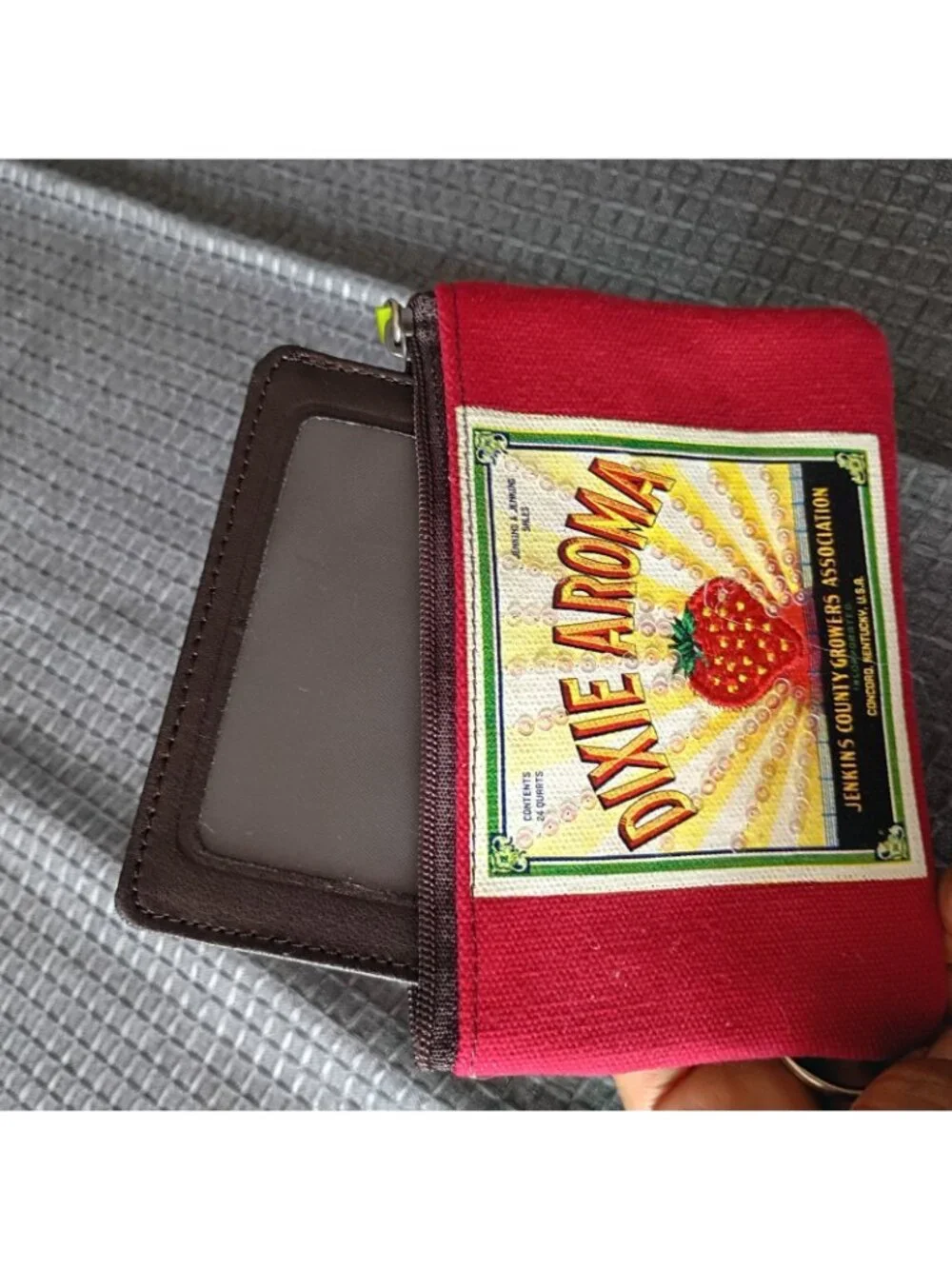 Rolfs Red Canvas Coin Bag Wallet